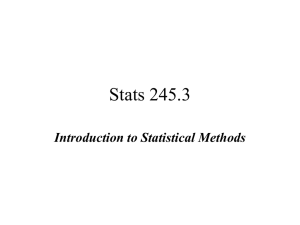 The Department of Mathematics & Statistics
