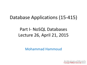 NoSQL databases