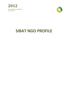 SIBAT NGO Profile