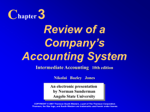 Review of a Company's Accounting System