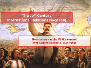 The Twentieth Century: International Relations since 1919 Core Study