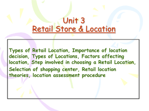 retail location