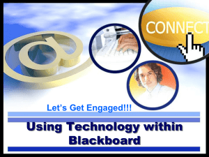 Using Technology within Blackboard