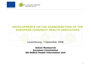 European Community Health Indicators