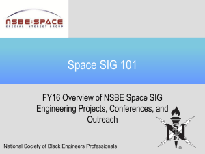 Space SIG 101 Overview