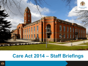 Care Act Presentation