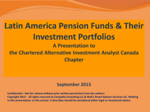 Pensions in Latin America - Wall's Street Advisors Services