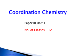3.Coordinate Chemistry
