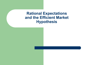 Rational Expectations and Policy