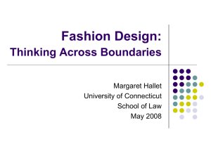 Fashion Design: Thinking Across Boundaries