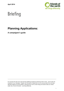 planning applications - Friends of the Earth