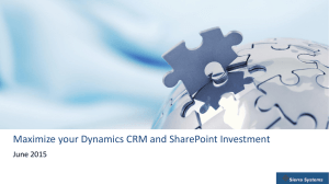 Integrating SharePoint and Dynamics CRM On