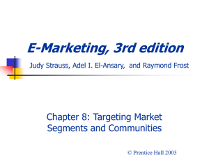 E-Marketing, 3rd edition Judy Strauss, Raymond Frost, and Adel I. El