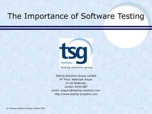 The Fundamentals of Testing