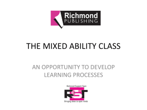 THE MIXED ABILITY CLASS