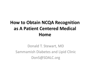 How to Obtain NCQA Recognition as A Patient Centered Medical