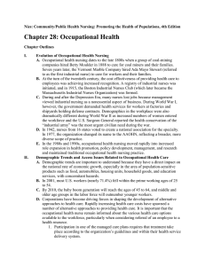 Chapter 28: Occupational Health