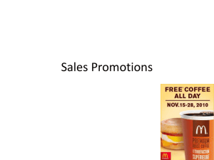 Sales Promotions
