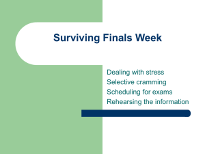 Surviving Finals Week