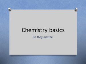 Chemistry basics - CToThe3Chemistry