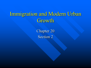 Immigration and Modern Urban Growth