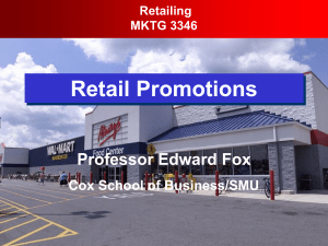 Retail Communications and Promotions