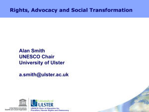 Prof. Alan Smith - UNESCO Child and Family Research Centre