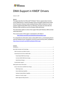 DMA Support in KMDF Drivers