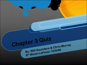 Chapter 3 Quiz - Parkway C-2