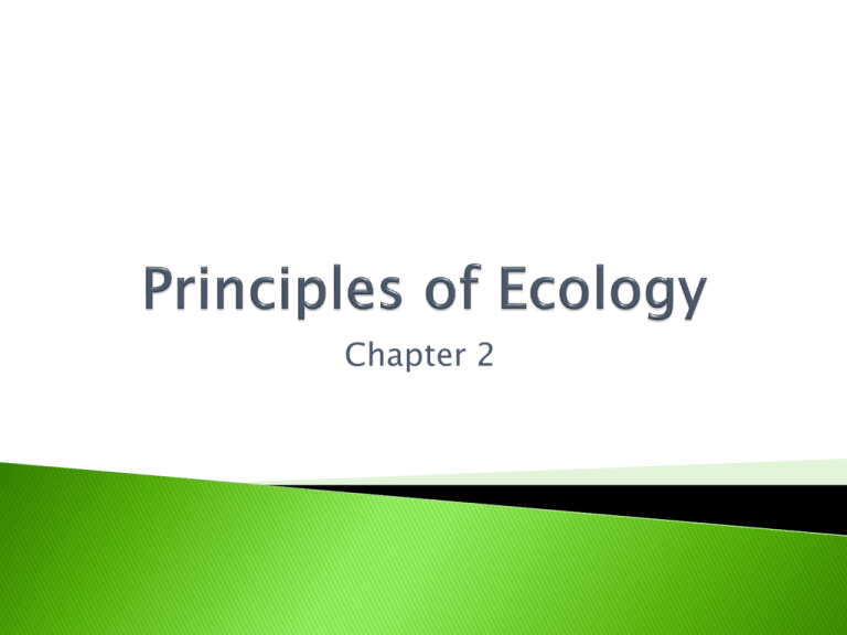 Chapter 2 Principles Of Ecology Study Guide Answers