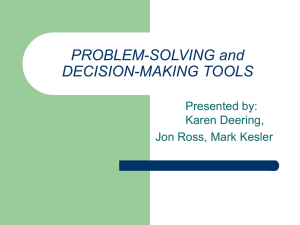 PROBLEM-SOLVING and DECISION