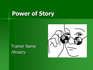 Power of Story - Disciple Nations Alliance