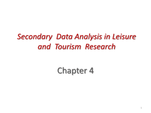 Secondary Data Analysis in Leisure and Tourism Research