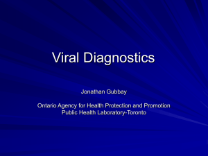 A,B,Cs of Viral Diagnostics - Division of Infectious Diseases