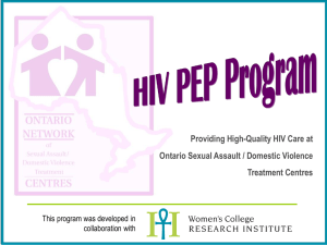 HIV PEP Program Orie..