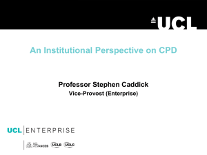 An institutional perspective on CPD