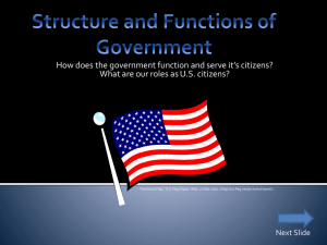 Structure and Functions of Government