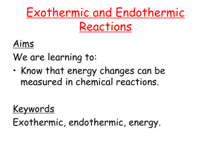Exothermic and Endothermic introduction