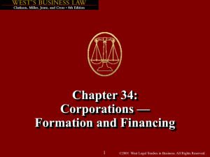 Chapter 34: Corporations