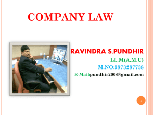 COMPANY LAW