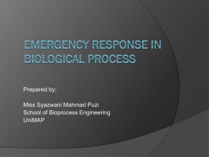 emergency response in biological process