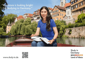 Opportunities for Study and Research in Germany