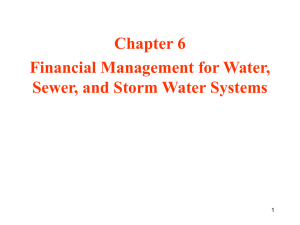Financial management for water, sewer and storm water systems