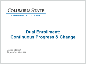 Dual Enrollment - Columbus State