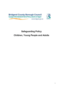 Safeguarding policy - Bridgend County Borough Council