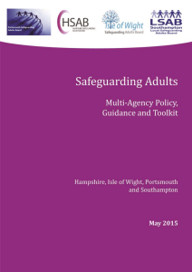 The Safeguarding Adults Multi-agency Policy