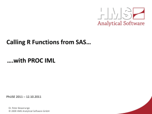 Calling R Functions from SAS