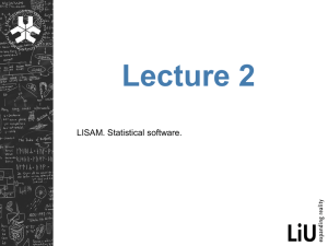 Second Lecture