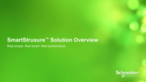 SmartStruxure Solution Overview Updated for SBO v1.6.1 Presentation