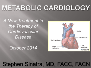 A New Treatment in the therapy of CVD - Cowden 2014
